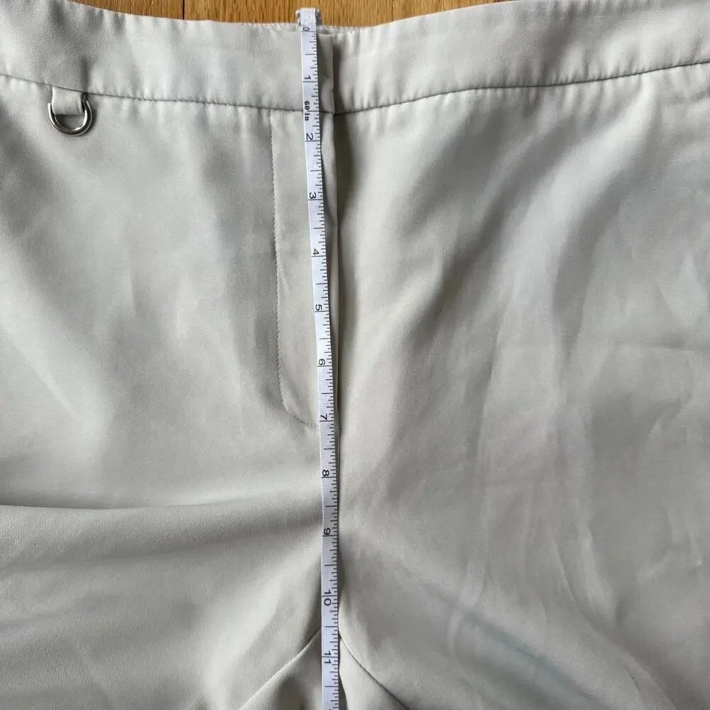 Adrianna Papell Ivory Cream Straight Leg Trousers Pants Size 14 Office Career - Picture 5 of 10